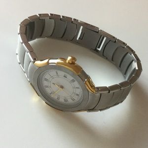 YSL Yves Saint Laurent Stainless and Gold Watch